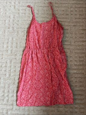 Coral Spaghetti Strap Sundress